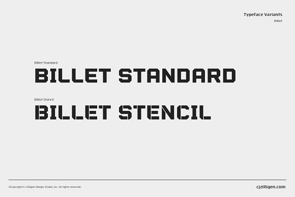 Billet Standard (The SIAC) Font