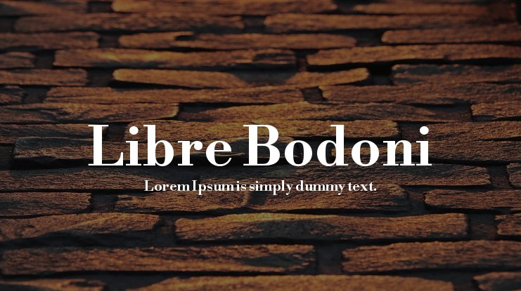 Libre Bodoni Font