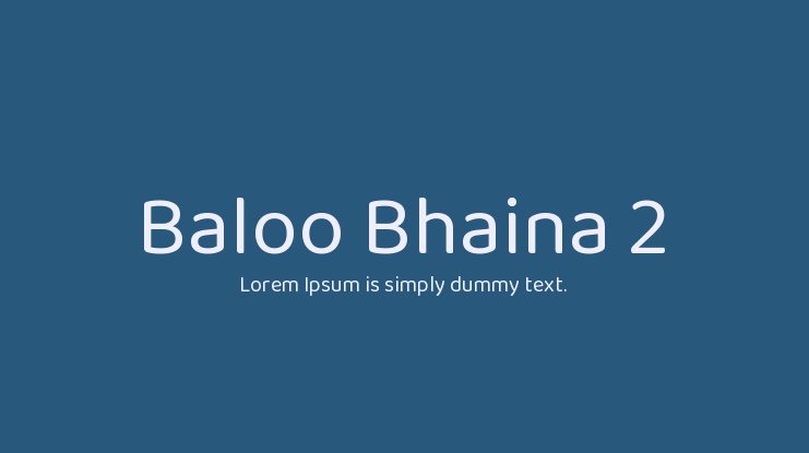 Baloo Bhaina 2 Font
