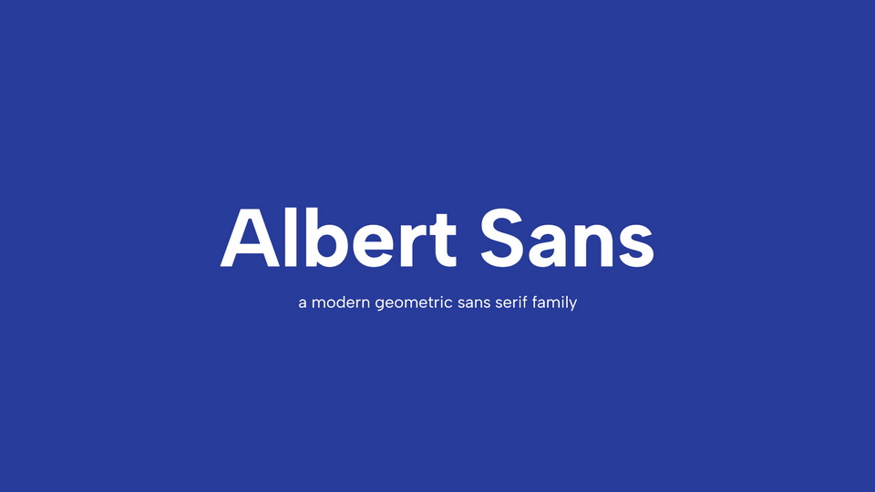 Albert Sans Font
