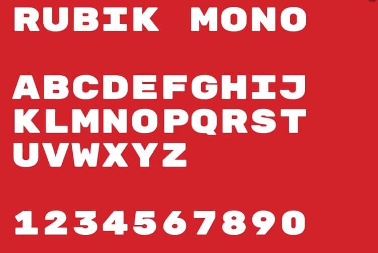 Rubik Marker Hatch Font