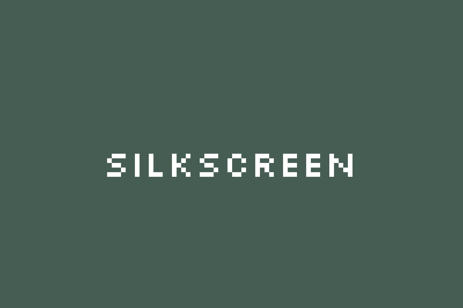 Silkscreen Font