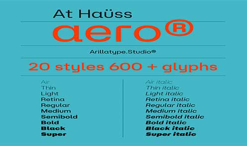 At Hauss Aero Font
