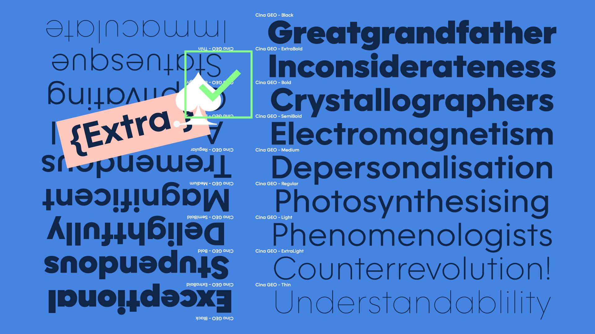 Cina GEO Font