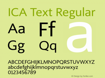 ICA Pensel Font
