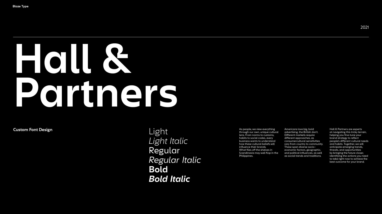 Hall and Partners Font
