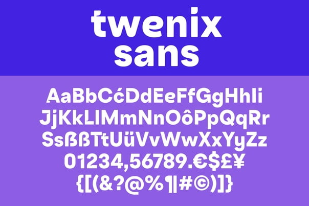 Twenix Sans Font