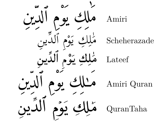Amiri Quran Font