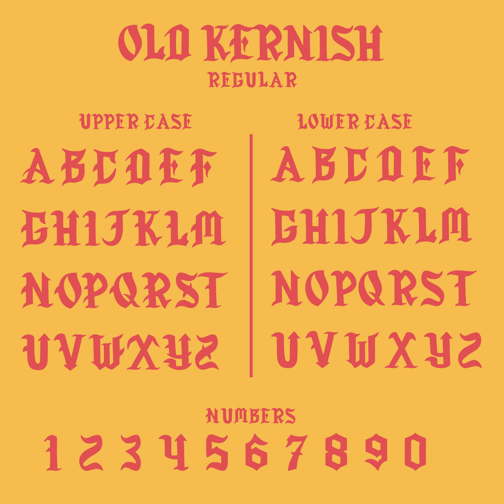 Old Kernish Font