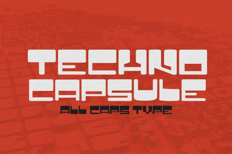 Techno Capsule Font