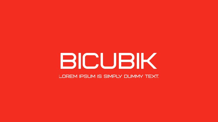 Bicubik Font