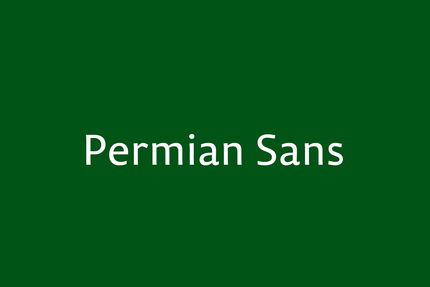 Permian Sans Font