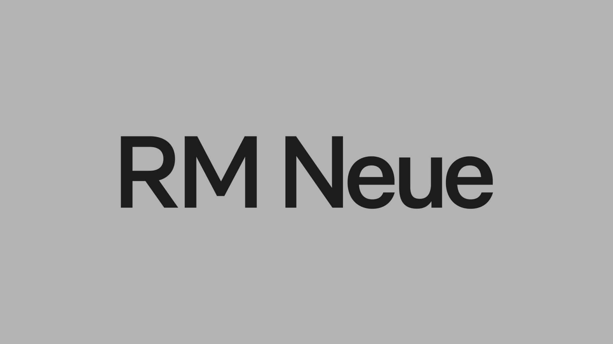 RM Neue Font