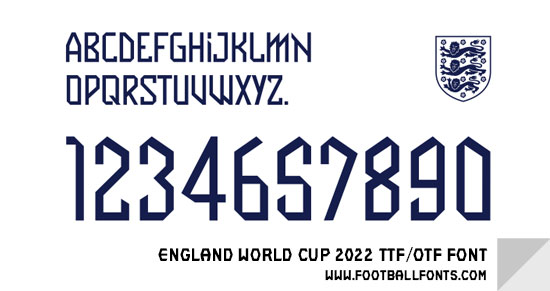 England FC 2022 Font