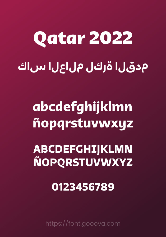 Qatar 2022 Arabic Font
