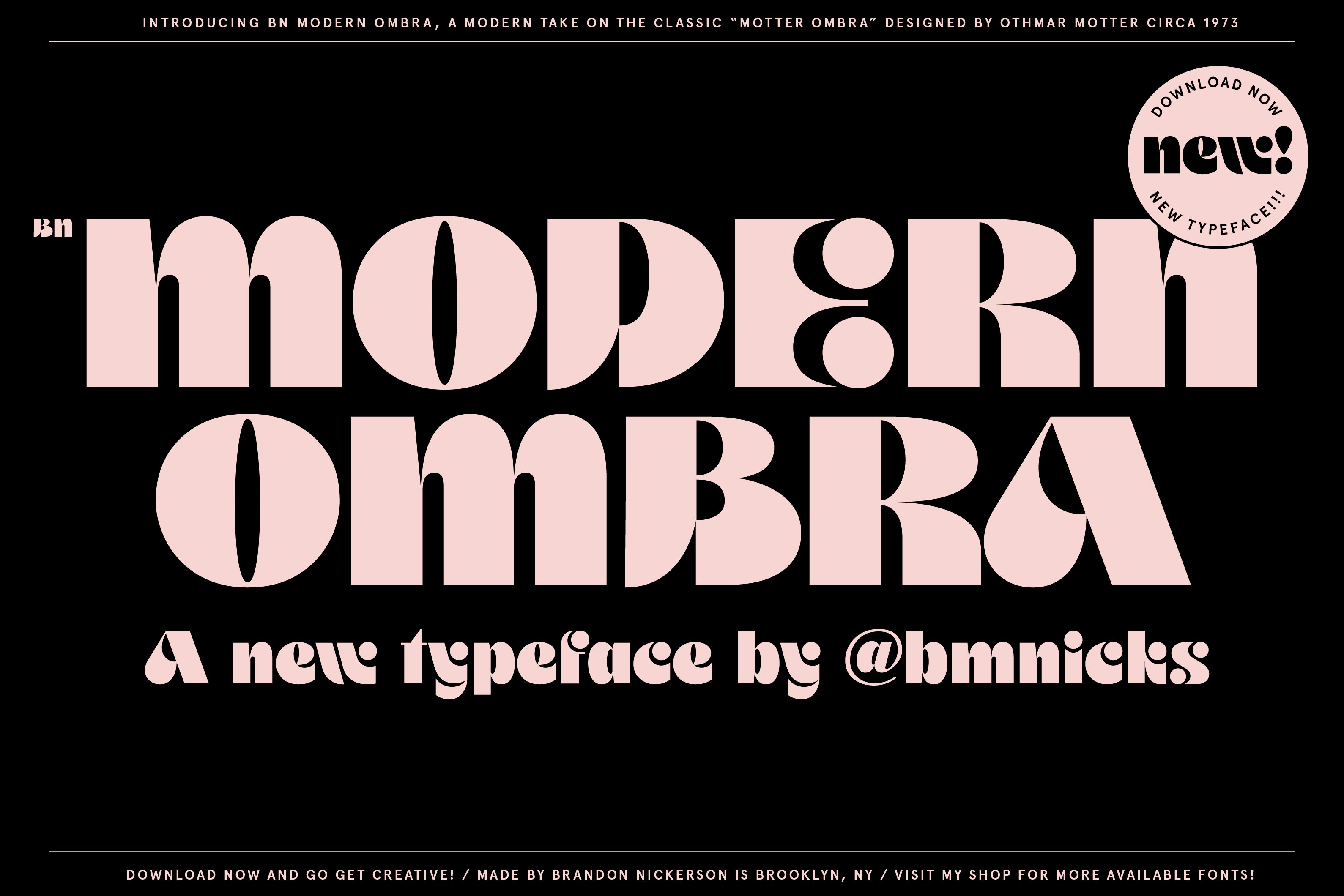 BN Modern Ombra Font