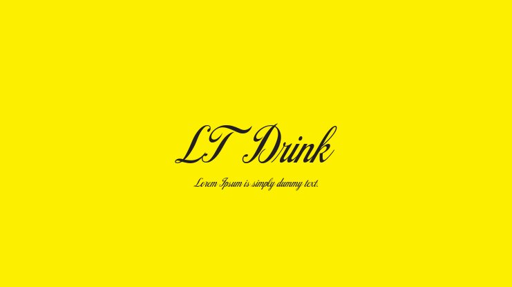 LT Drink Font
