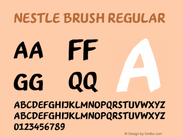 Nestle Brush Font