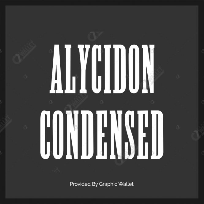 Alycidon Condensed Font