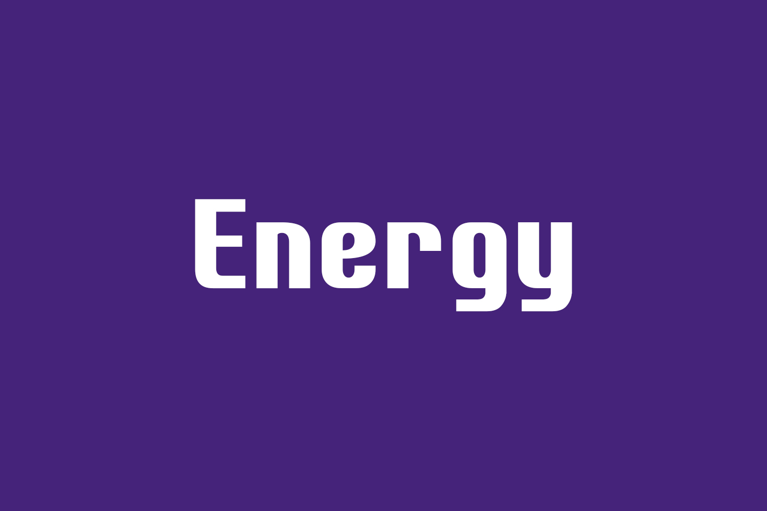 Free Energy Font