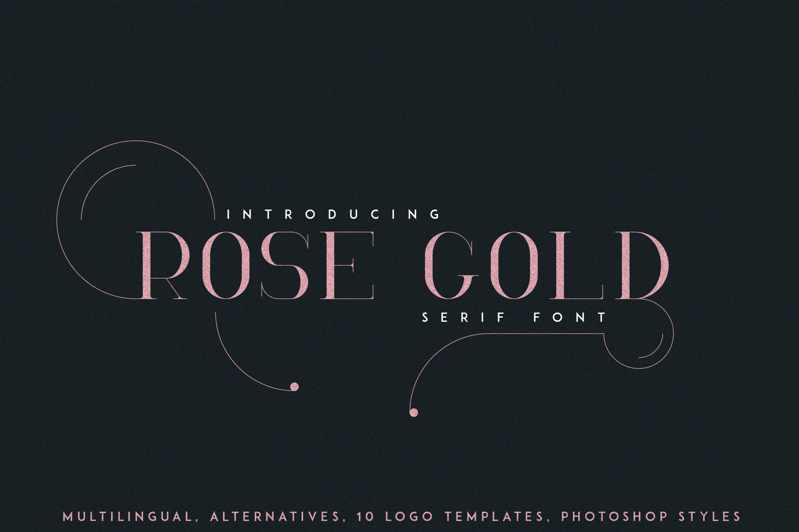Rose Gold Font