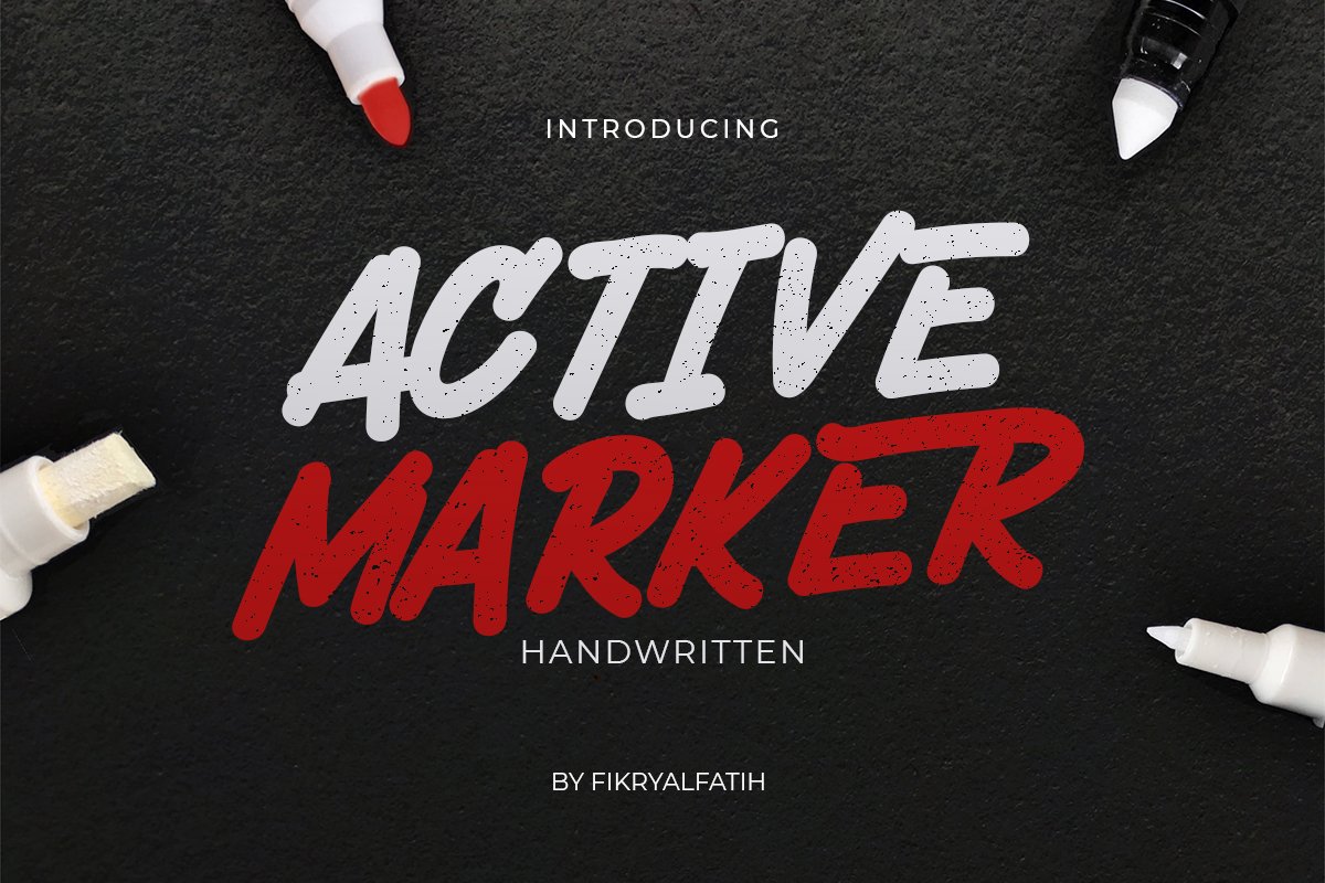 Active Marker Font