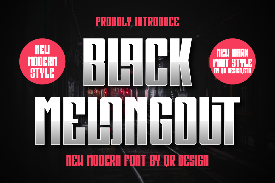 Black Melongout Font