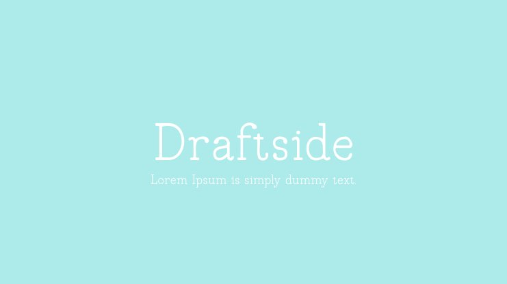 Draftside Font