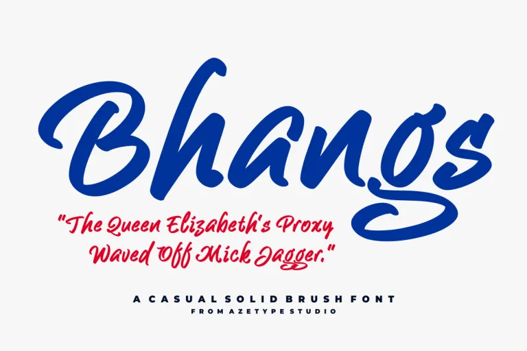 AZ Bhangs Font