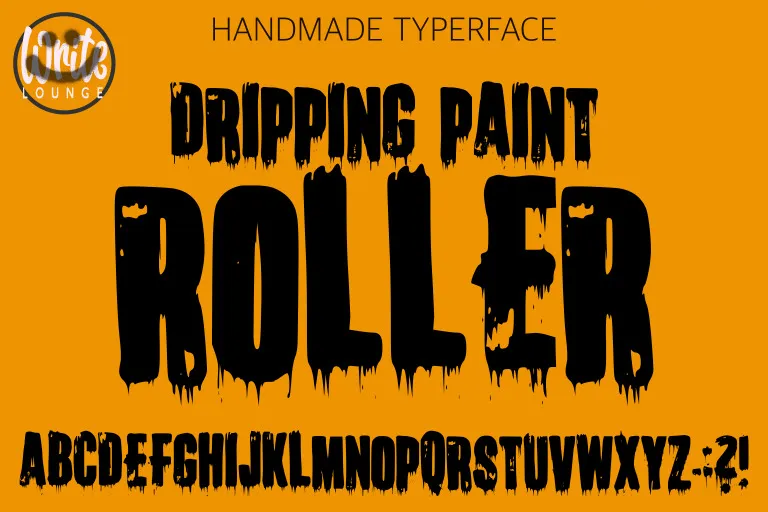 Dripping Paint Roller Font