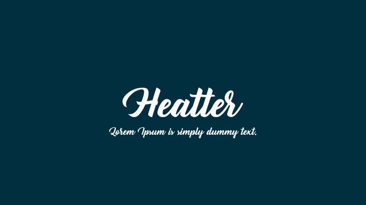 Heatter Font