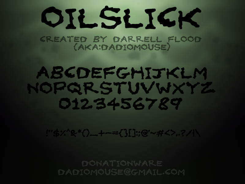 Oil Slick Font