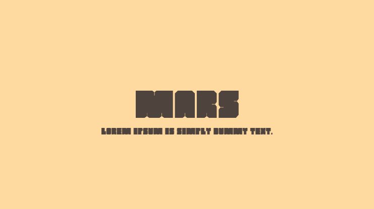 Mars PAC Font