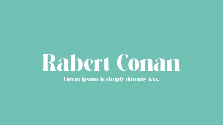Rabert Conan Font