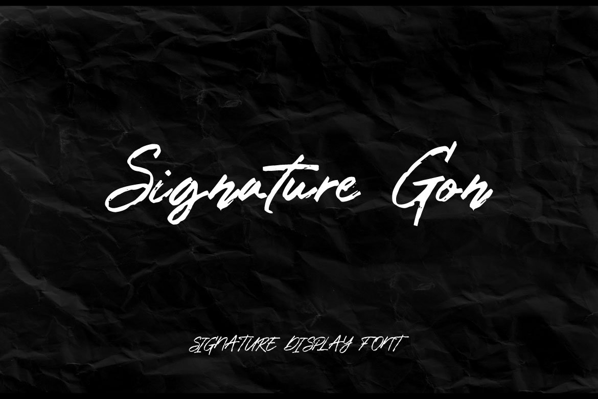Signature Gon Font