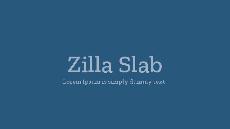 Zilla Font