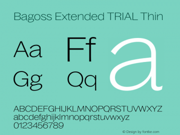 Bagoss Extended Font