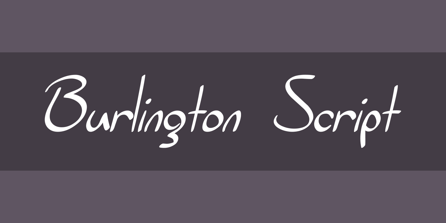 Burlington Script Font