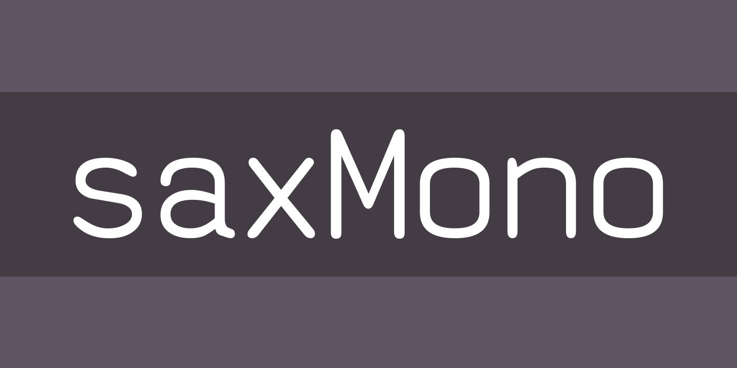 saxMono Font