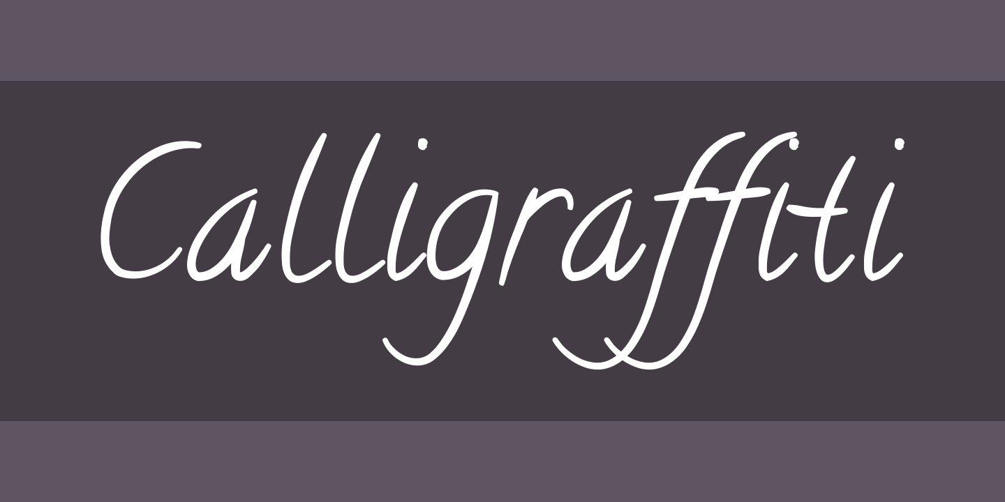 Calligraffiti Font