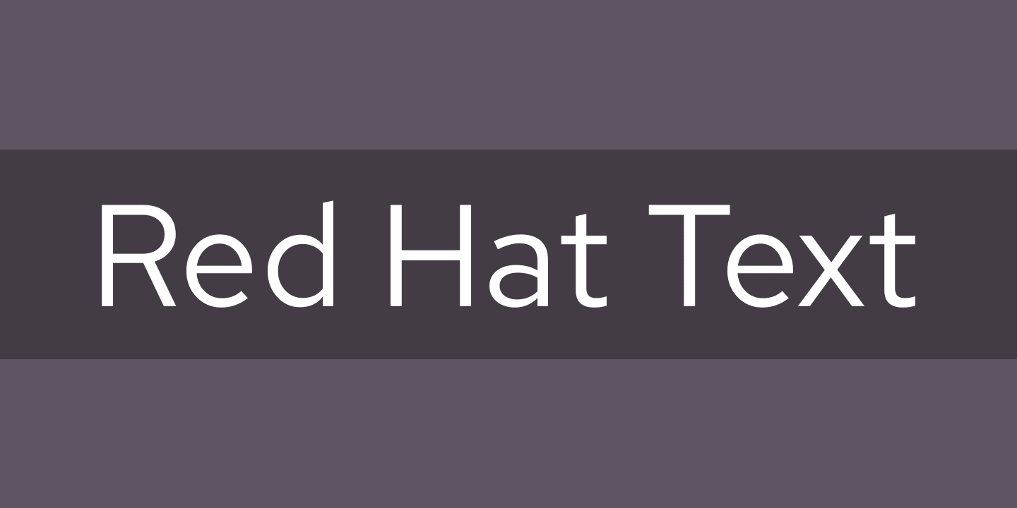Red Hat Font