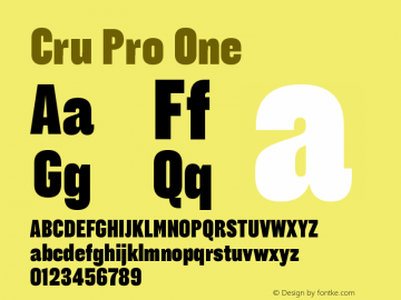 Cru Pro Font