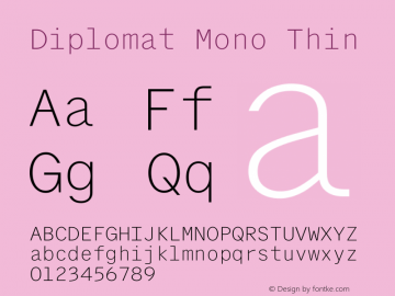 Diplomat Mono Font