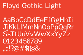Floyd Gothic Font