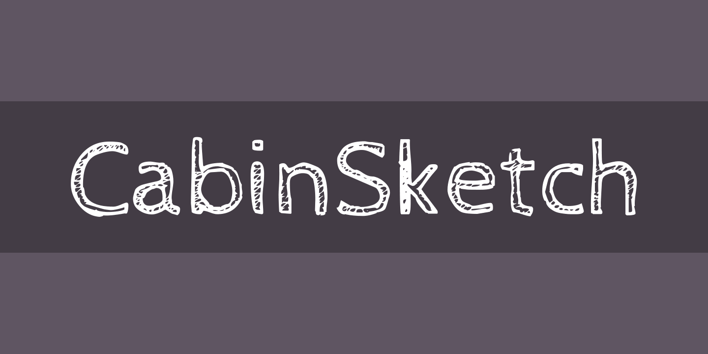 CabinSketch Font