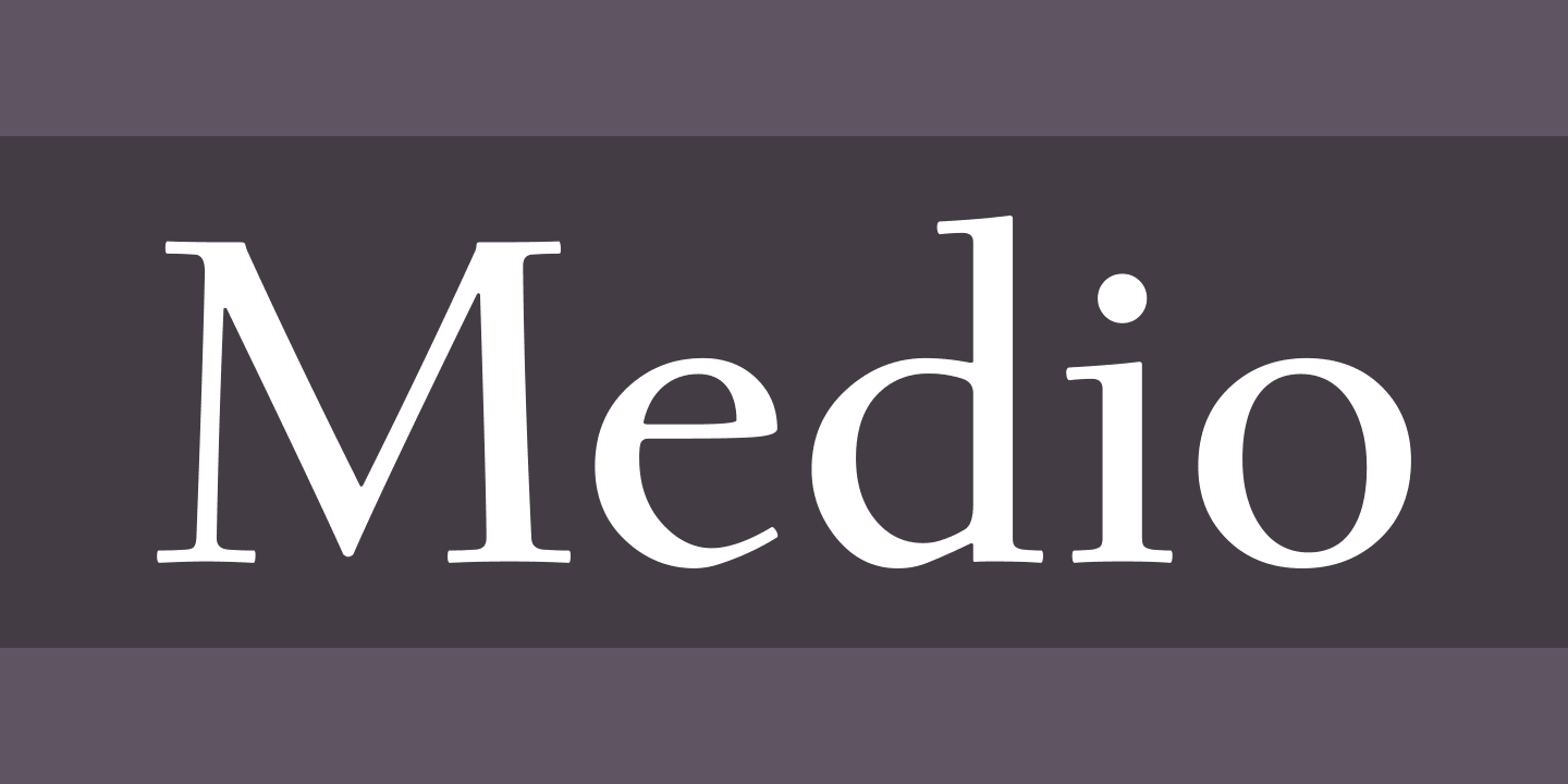 Medio Font