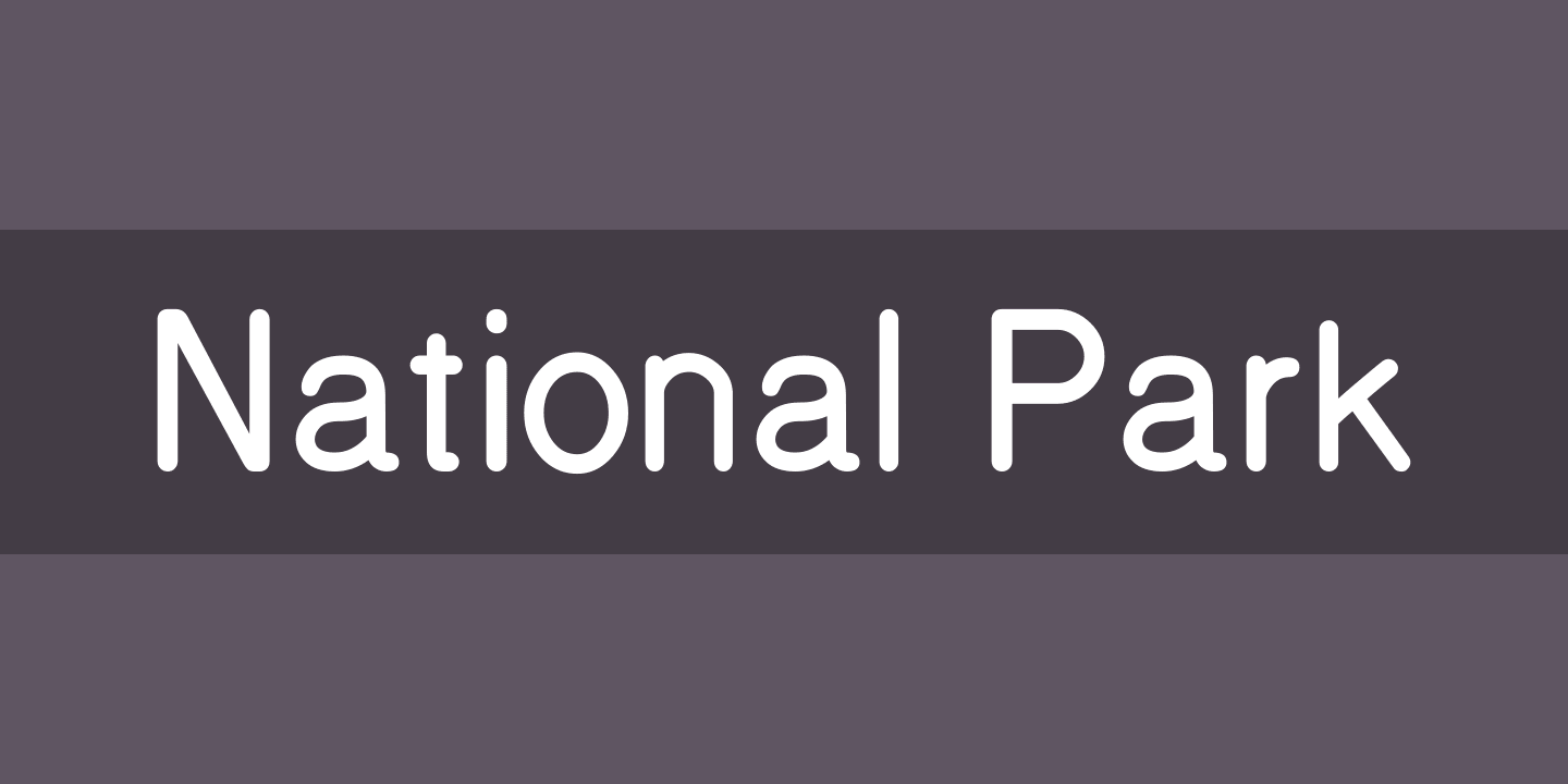 National Park Font