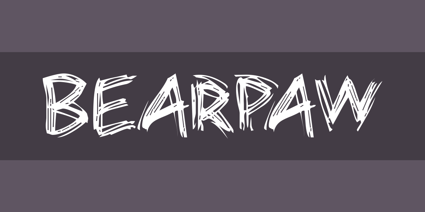 Bearpaw Font