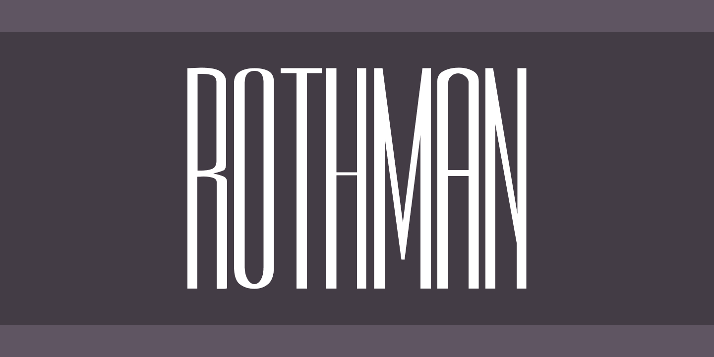 Rothman Font