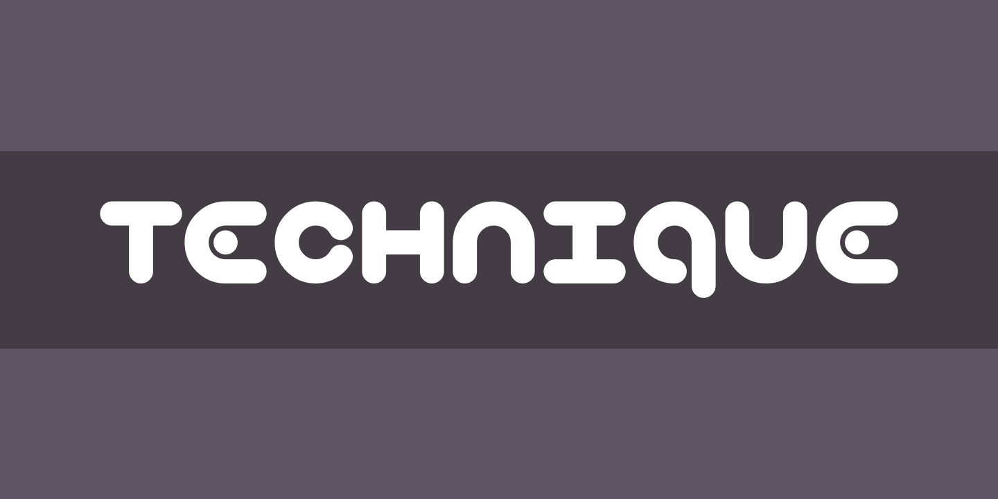 Technique Font